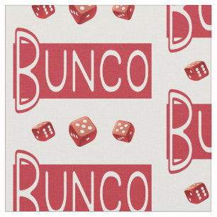 Tissu Motif de nouveauté de Bunco Red Dice