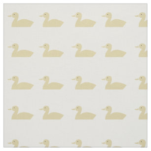 Tissu Motif de nurserie de canards jaunes mignons
