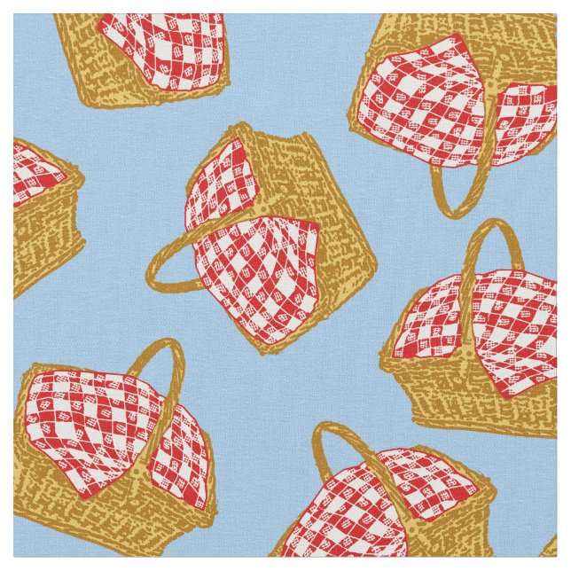 Tissu Motif de panier de pique-nique (Fermer)