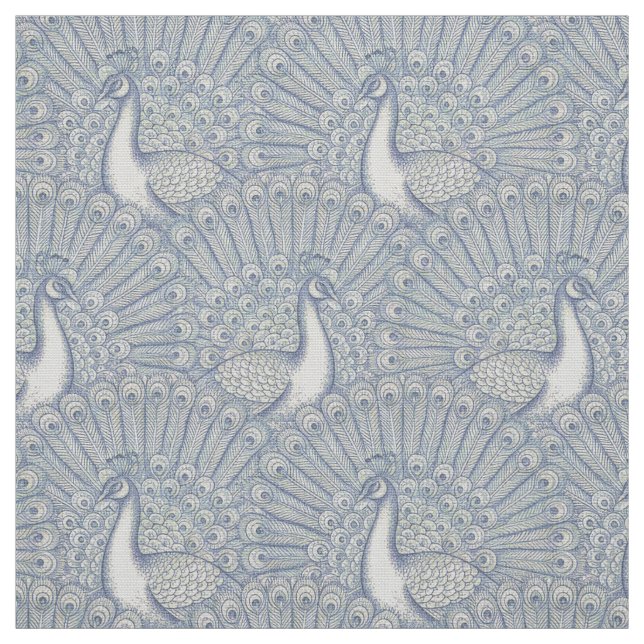 Tissu motif de paon (Échantillon)