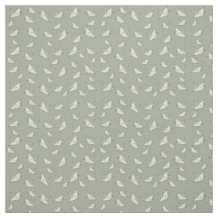 Tissu Motif de papier de grues