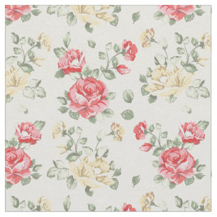 Tissu Motif de papier peint d'élégance des roses roses