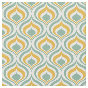 Tissu motif de papier peint des années 70