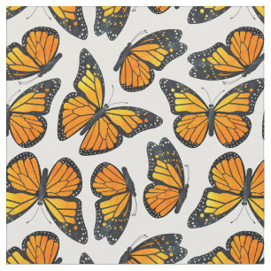 Tissu Motif de papillon de monarque