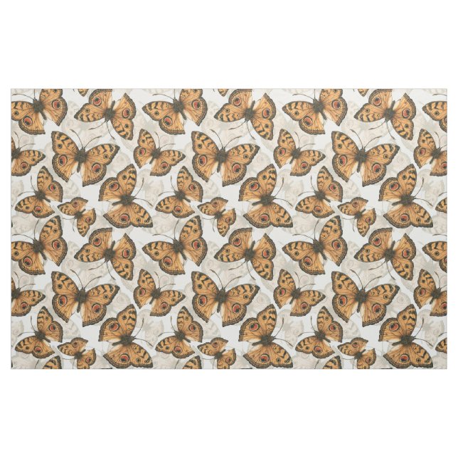 Tissu Motif de papillon paon (Fat Quarter)