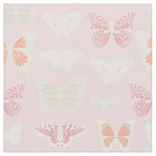 Tissu Motif de papillons délicats