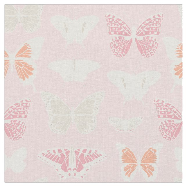 Tissu Motif de papillons délicats (Fermer)