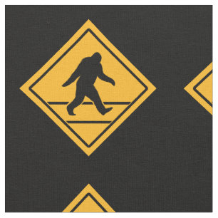 Tissu Motif de passage de Bigfoot  Sasquatch Squatchy