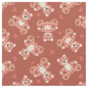 Tissu motif de patchwork d'ours