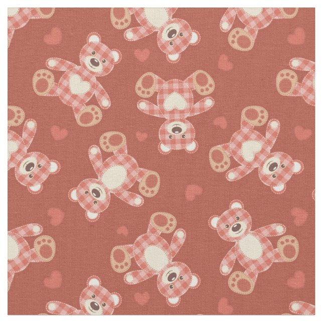 Tissu motif de patchwork d'ours (Fermer)