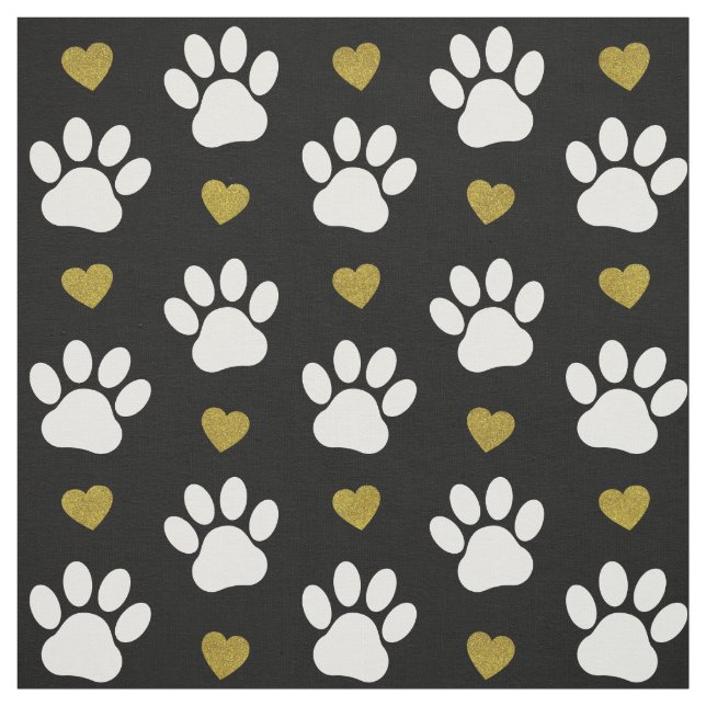 Tissu Motif De Pâtes, Pâtes De Chien, Pâtes Blanches, Co (Échantillon)