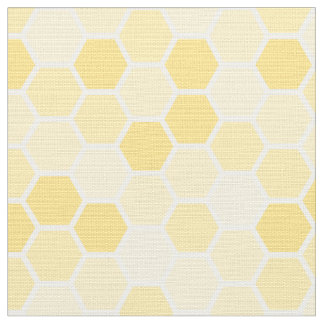 Tissu Motif de peigne de miel jaune sans joint