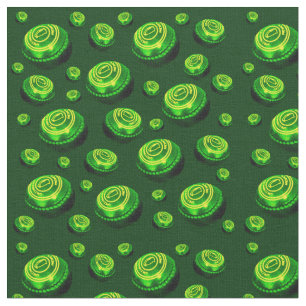 Tissu Motif de pelouse peinte à l'huile verte,