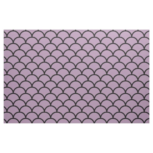 Tissu Motif de pétoncle pourpre (Fat Quarter)