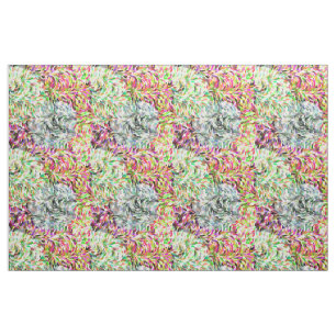 Tissu Motif de pinceau coloré à l'aquarelle