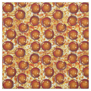 Tissu Motif de pizza de fromage de pepperoni