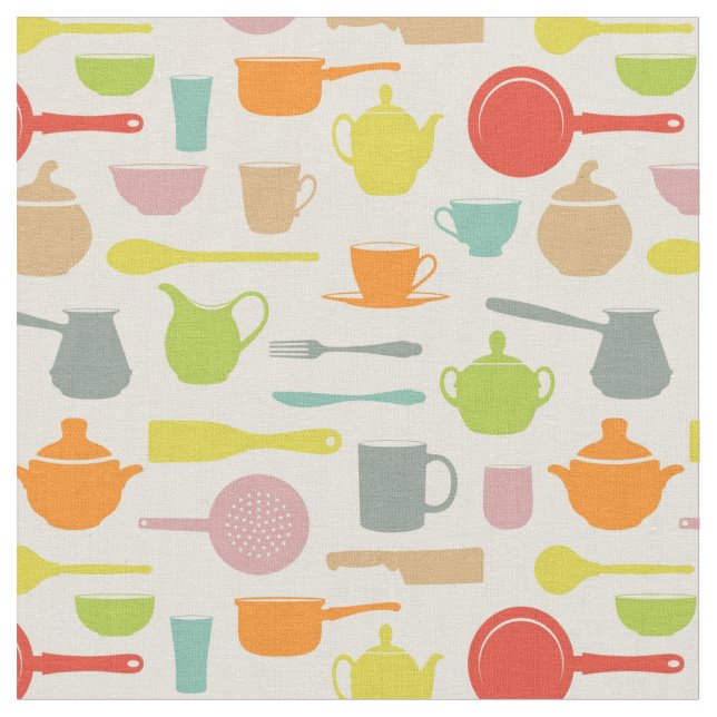 Tissu Motif de plats (Fermer)