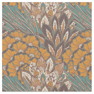 Tissu Motif de plume de paon Abstrait