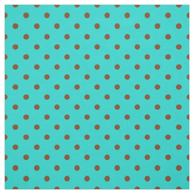 Tissu Motif de point Brown de polka de tache de (Échantillon)
