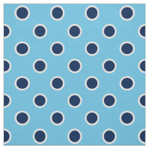 Tissu Motif de point de polka de bleu marine sur le
