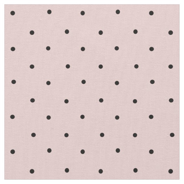 Tissu Motif de point mini-Polka rose et noir (Fermer)