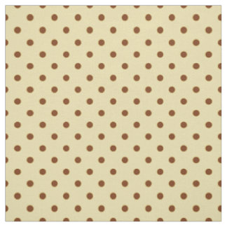 Tissu Motif de point tacheté de polka de brun élégant de