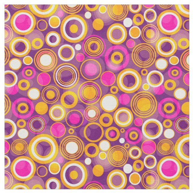 Tissu Motif de point violet de polka (Fermer)