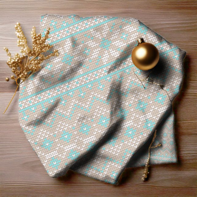 Tissu Motif de pointillé9 Tan/Turquoise ID208 (Créateur téléchargé)