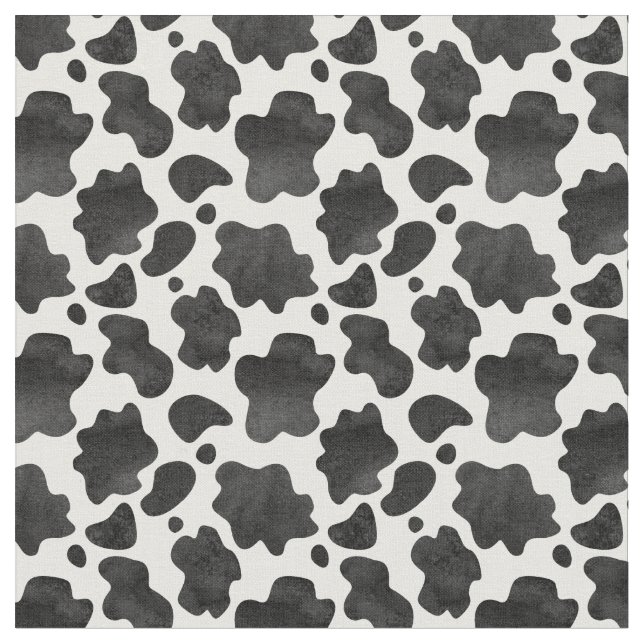 Tissu Motif de points de vache Poster de animal noir et  (Fermer)