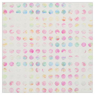Tissu Motif de pois bleu turquoise rose Girly