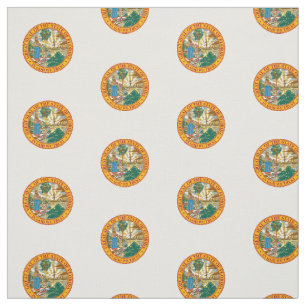 Tissu Motif de pois patriotique de joint d'état de la