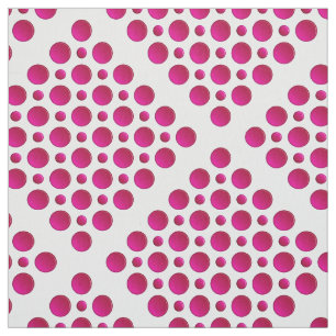 Tissu Motif de pois rouge