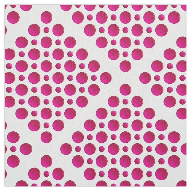 Tissu Motif de pois rouge (Échantillon)