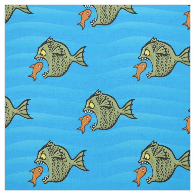 Tissu Motif de poisson taureau (Échantillon)