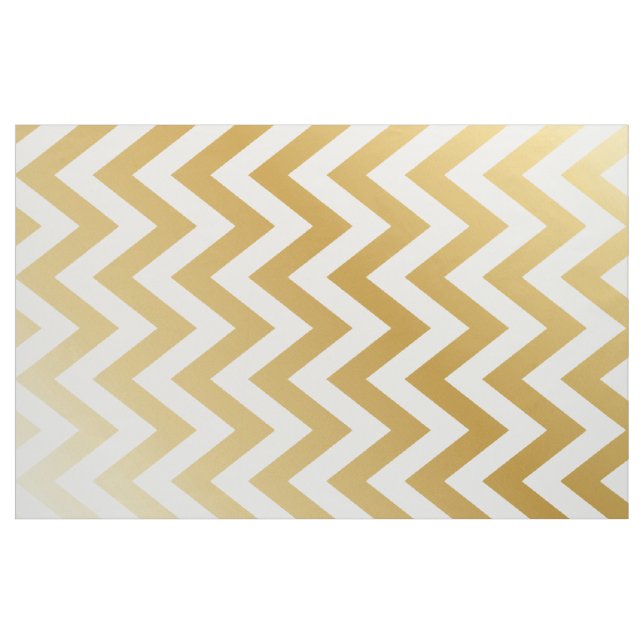 Tissu Motif de rayure de Chevron d'or (Yard)