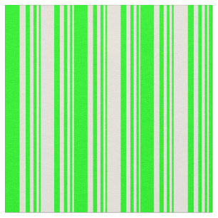 Tissu Motif de rayures beige et citron vert