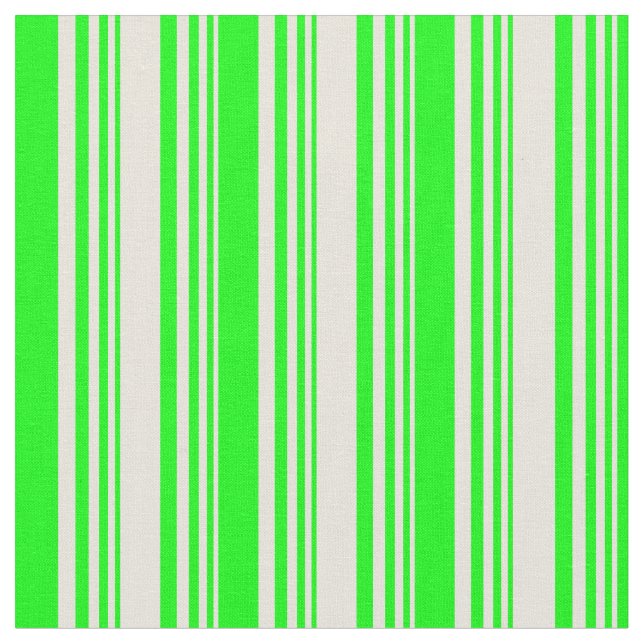 Tissu Motif de rayures beige et citron vert (Fermer)