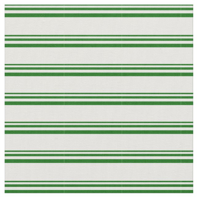 Tissu Motif de rayures de couleur vert foncé et blanc (Fermer)