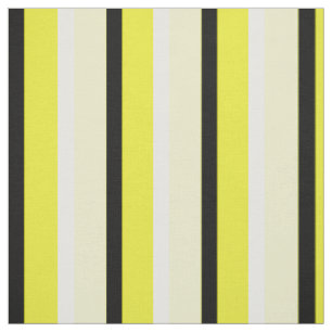 Tissu Motif de rayures jaune et jaune pâle