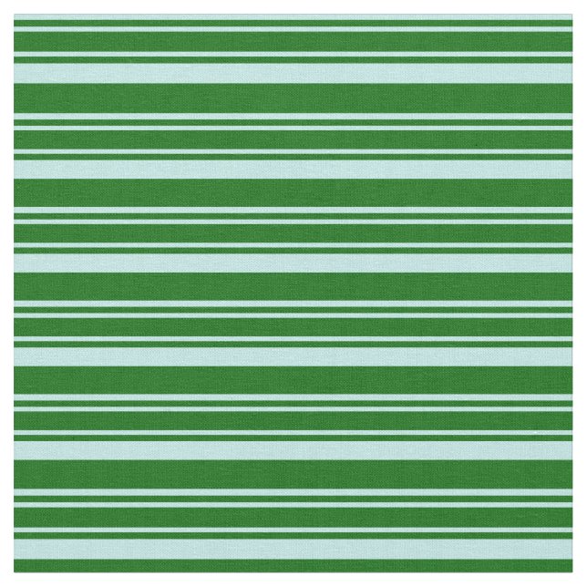 Tissu Motif de rayures turquoise et vert foncé (Fermer)