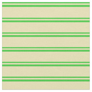 Tissu Motif de rayures vert chaux et couleur bronze