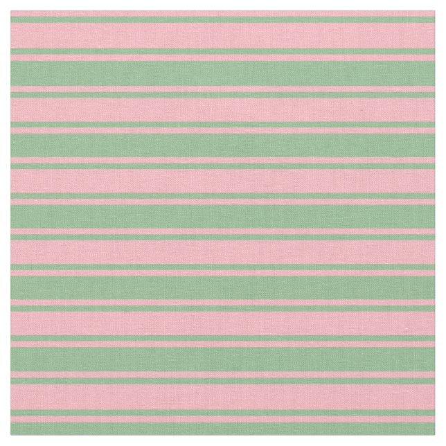 Tissu Motif de rayures vert rose clair et mer foncée (Fermer)