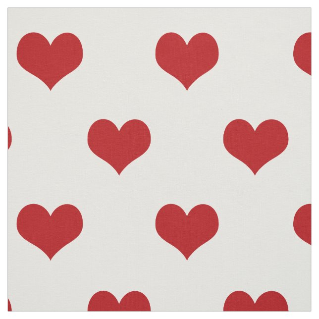 Tissu Motif de Red Hearts (Échantillon)