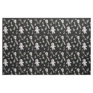 Tissu Motif de répétition Kawaii voodoo
