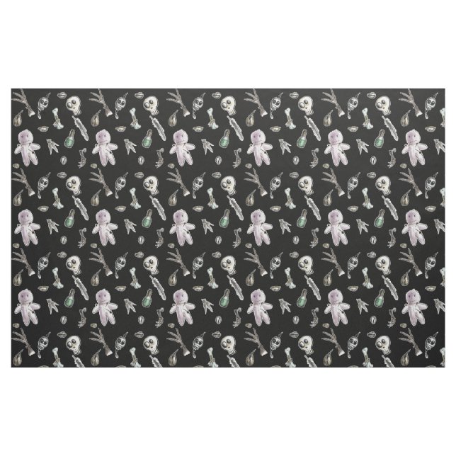 Tissu Motif de répétition Kawaii voodoo (Fat Quarter)