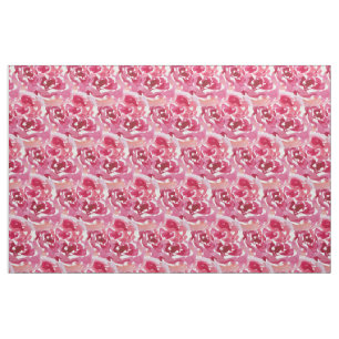 Tissu Motif de rose d'aquarelle