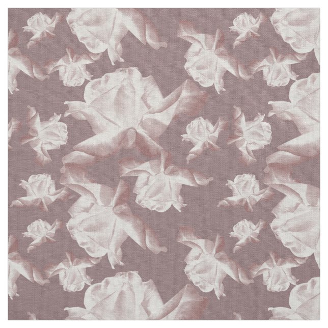 Tissu motif de roses (Échantillon)