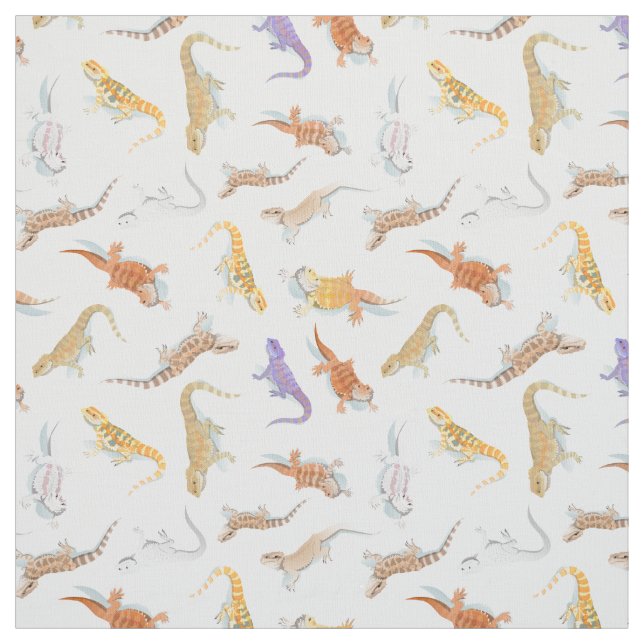 Tissu Motif de Scatter de dragons à oreilles transparent (Échantillon)