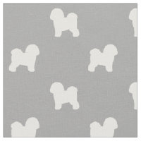 Motif de silhouettes de Bichon Frise
