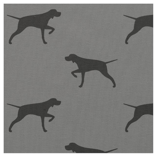 Tissu Motif de silhouettes de chien d'indicateur (Fermer)